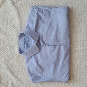 State & Liberty men's long sleeve button down dress shirt, L, light purple